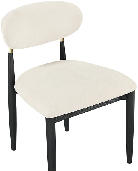 Harlow Cream Performance Fabric Upholstered Dining Side Chair , 2-Piece (Style 2)