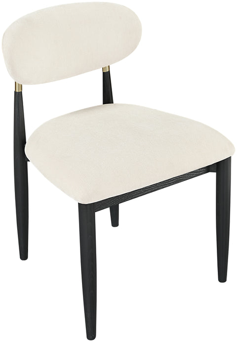 Harlow Cream Performance Fabric Upholstered Dining Side Chair , 2-Piece (Style 2)