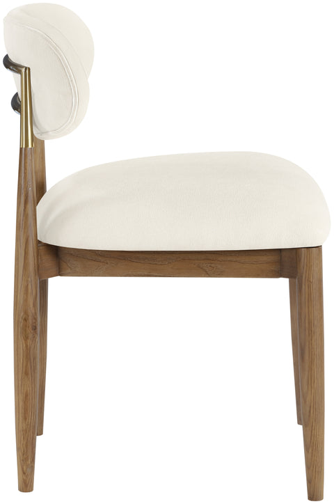 Harlow Beige Performance Fabric Upholstered Dining Side Chair , 2-Piece (Style 2)