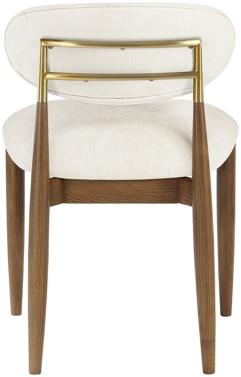 Harlow Beige Performance Fabric Upholstered Dining Side Chair , 2-Piece (Style 2)