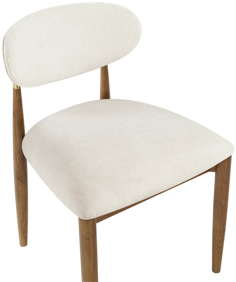 Harlow Beige Performance Fabric Upholstered Dining Side Chair , 2-Piece (Style 2)