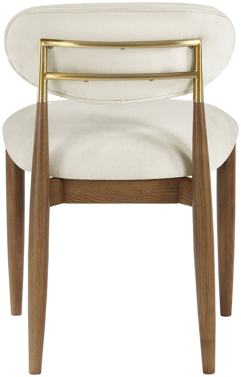 Harlow Cream Performance Fabric Upholstered Dining Side Chair , 2-Piece (Style 3)