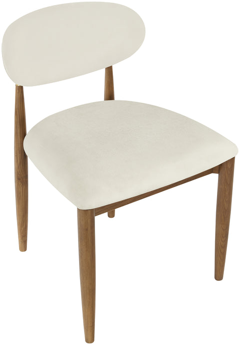Harlow Cream Performance Fabric Upholstered Dining Side Chair , 2-Piece (Style 3)