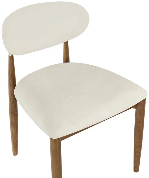 Harlow Cream Performance Fabric Upholstered Dining Side Chair , 2-Piece (Style 3)