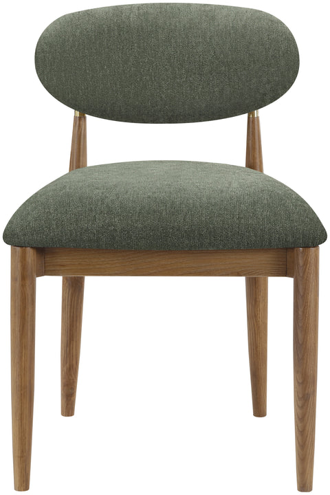 Harlow Olive Performance Fabric Upholstered Dining Side Chair , 2-Piece (Style 3)