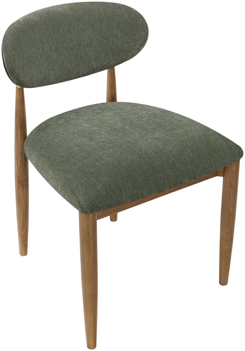 Harlow Olive Performance Fabric Upholstered Dining Side Chair , 2-Piece (Style 3)
