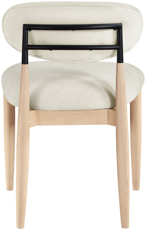 Harlow Cream Performance Fabric Upholstered Dining Side Chair , 2-Piece (Style 4)