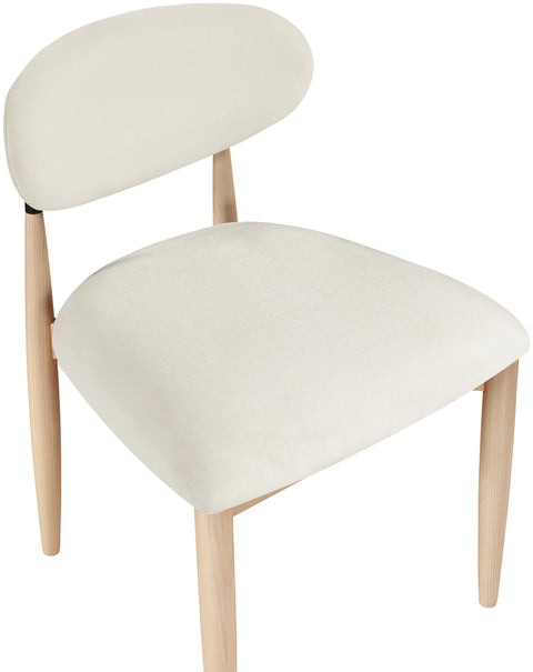 Harlow Cream Performance Fabric Upholstered Dining Side Chair , 2-Piece (Style 4)