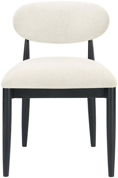 Harlow Beige Performance Fabric Upholstered Dining Side Chair , 2-Piece (Style 3)