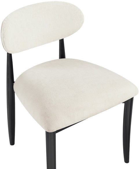 Harlow Beige Performance Fabric Upholstered Dining Side Chair , 2-Piece (Style 3)