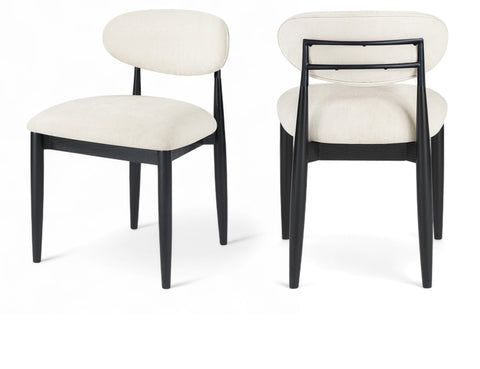 Harlow Beige Performance Fabric Upholstered Dining Side Chair , 2-Piece (Style 3)
