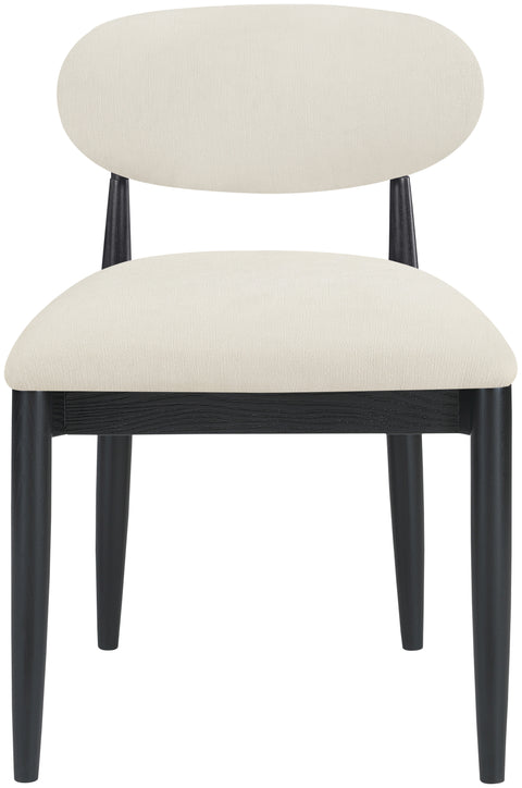 Harlow Cream Performance Fabric Upholstered Dining Side Chair , 2-Piece (Style 5)
