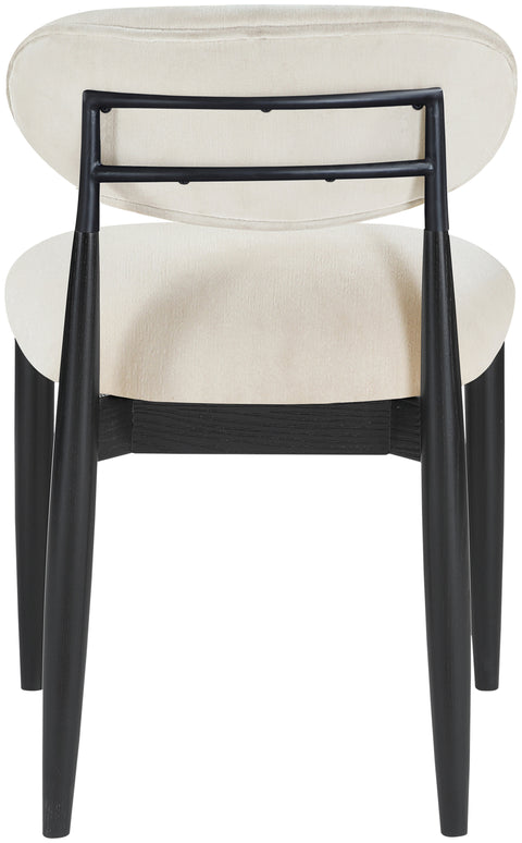 Harlow Cream Performance Fabric Upholstered Dining Side Chair , 2-Piece (Style 5)