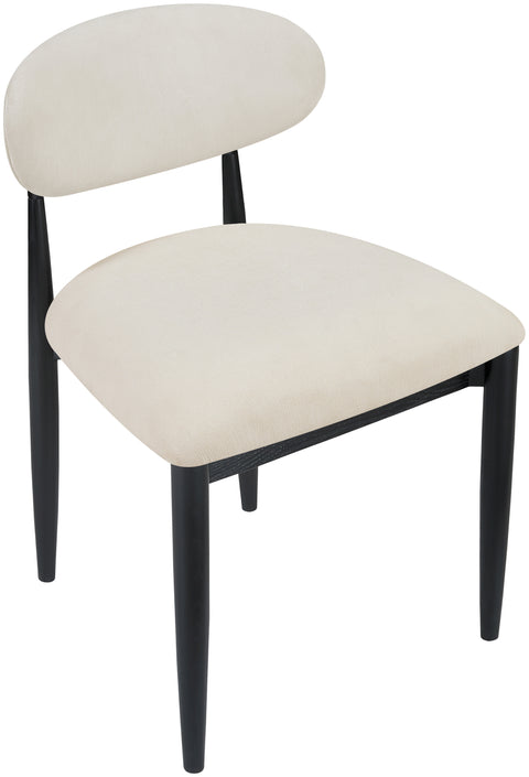 Harlow Cream Performance Fabric Upholstered Dining Side Chair , 2-Piece (Style 5)