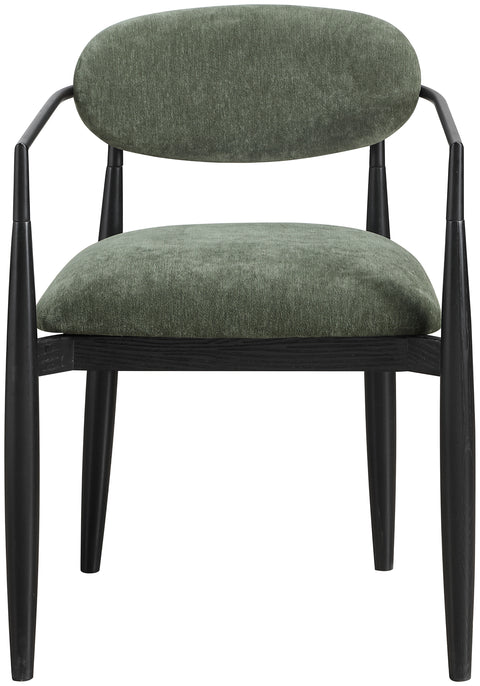 Harlow Olive Performance Fabric Upholstered Dining Arm Chair , 2-Piece (Style 4)