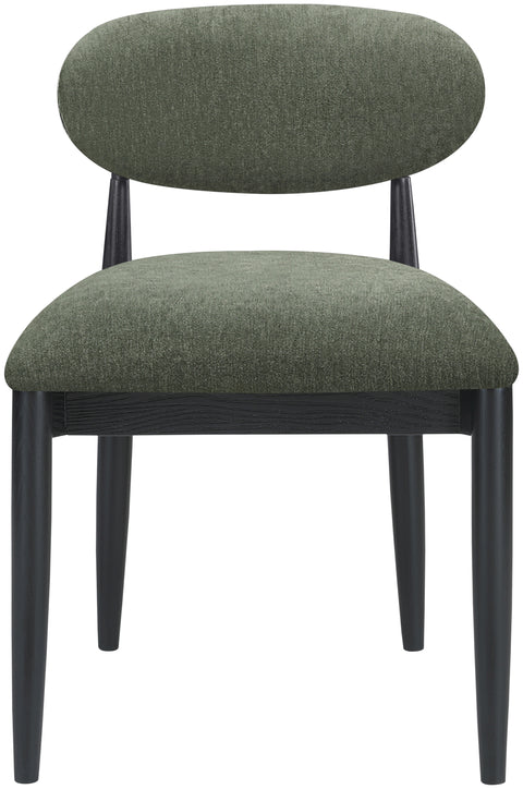 Harlow Olive Performance Fabric Upholstered Dining Side Chair , 2-Piece (Style 4)