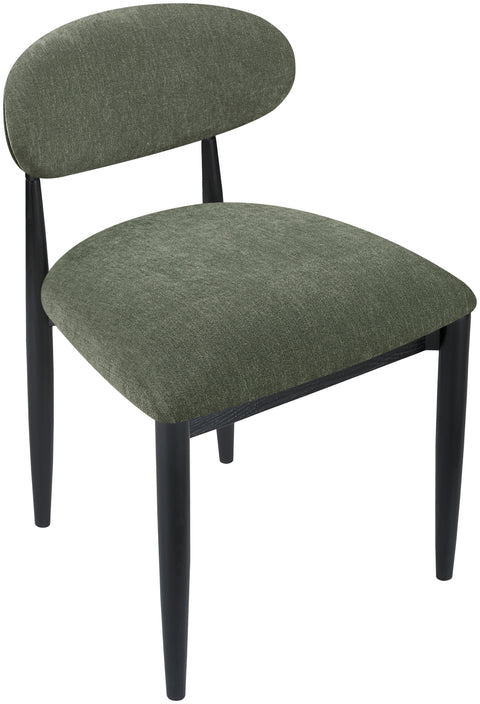 Harlow Olive Performance Fabric Upholstered Dining Side Chair , 2-Piece (Style 4)