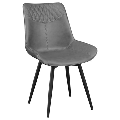 Hollyoak Upholstered Swivel Dining Side Chair Grey (Set of 2)Grey