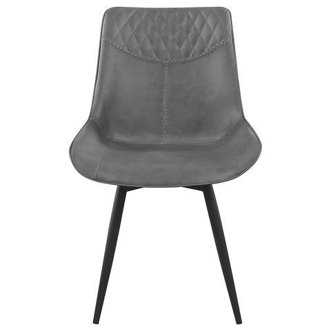 Hollyoak Upholstered Swivel Dining Side Chair Grey (Set of 2)Grey