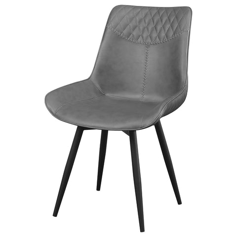 Hollyoak Upholstered Swivel Dining Side Chair Grey (Set of 2)Grey