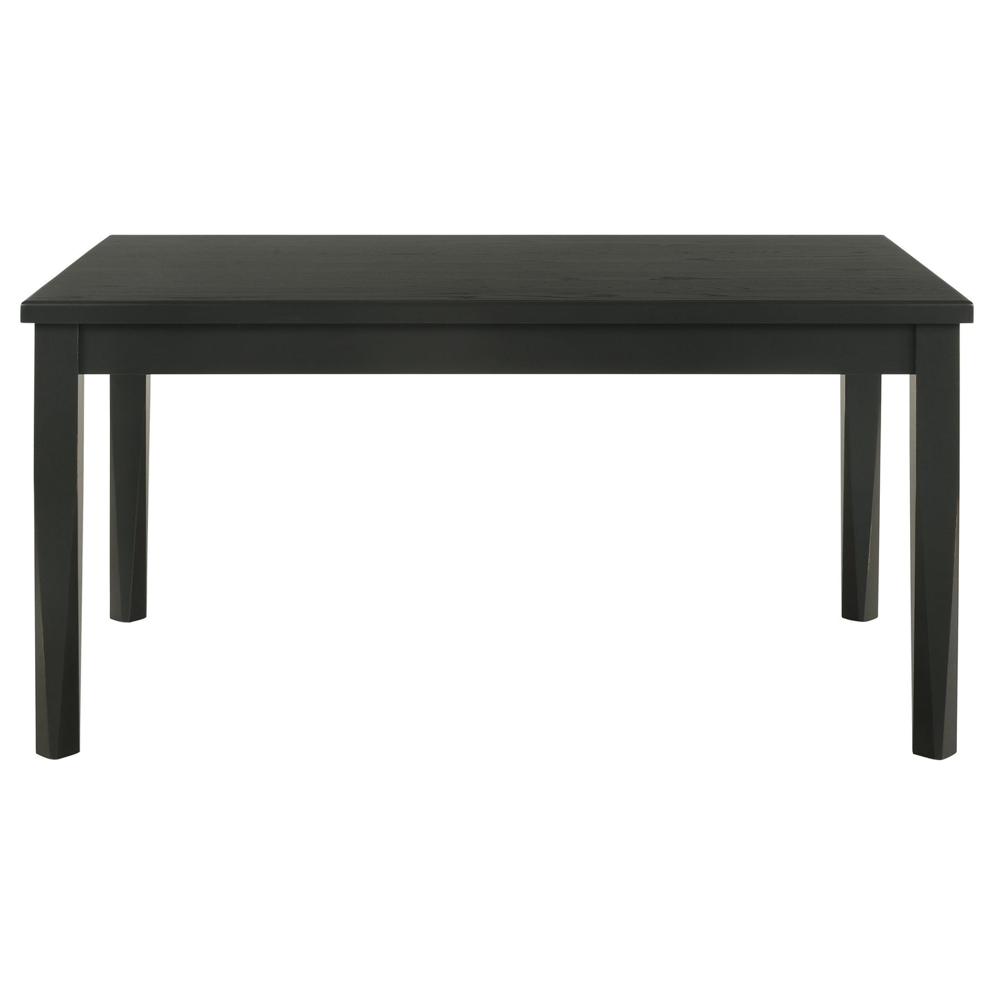 selena rectangular 59-inch dining table washed black