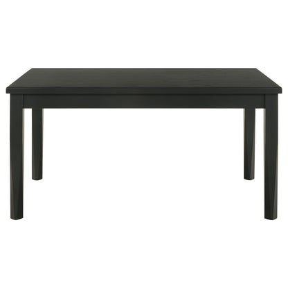 Selena Rectangular 59-inch Dining Table Washed Black