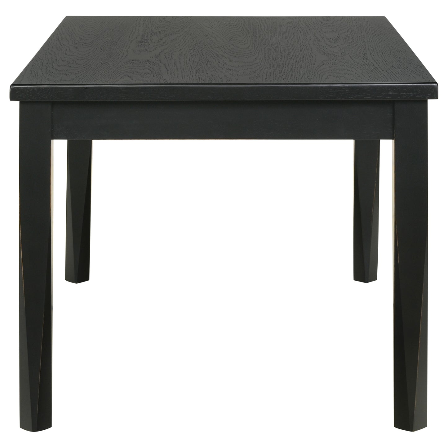 selena rectangular 59-inch dining table washed black