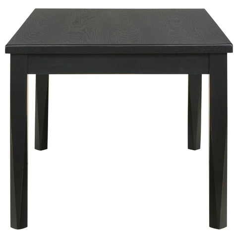 Diggs Rectangular 59-inch Dining Table Washed BlackWashed Black