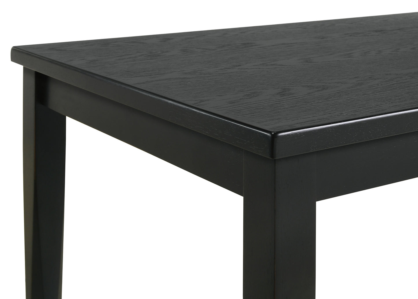 selena rectangular 59-inch dining table washed black