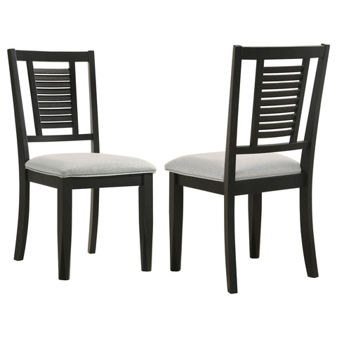 Diggs Wood Dining Side Chair Washed Black (Set of 2)Washed Black