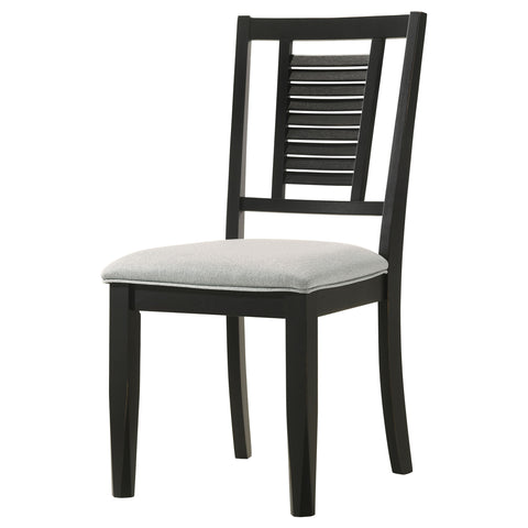 Diggs Wood Dining Side Chair Washed Black (Set of 2)Washed Black