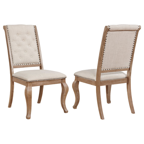 Cherise Upholstered Dining Chair Barley Brown (Set of 2)Barley Brown