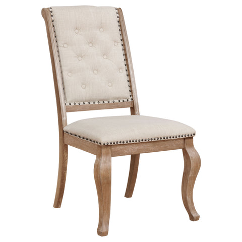 Cherise Upholstered Dining Chair Barley Brown (Set of 2)Barley Brown
