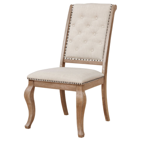 Cherise Upholstered Dining Chair Barley Brown (Set of 2)Barley Brown