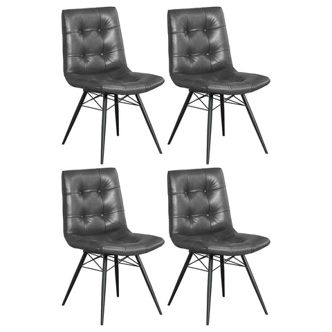 Avery Upholstered Dining Side Chair Charcoal (Set of 4)Charcoal