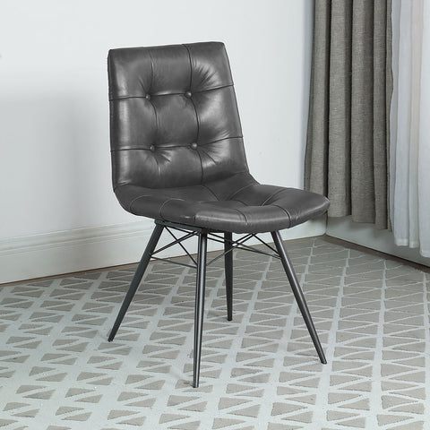 Avery Upholstered Dining Side Chair Charcoal (Set of 4)Charcoal