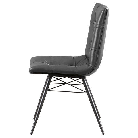Avery Upholstered Dining Side Chair Charcoal (Set of 4)Charcoal