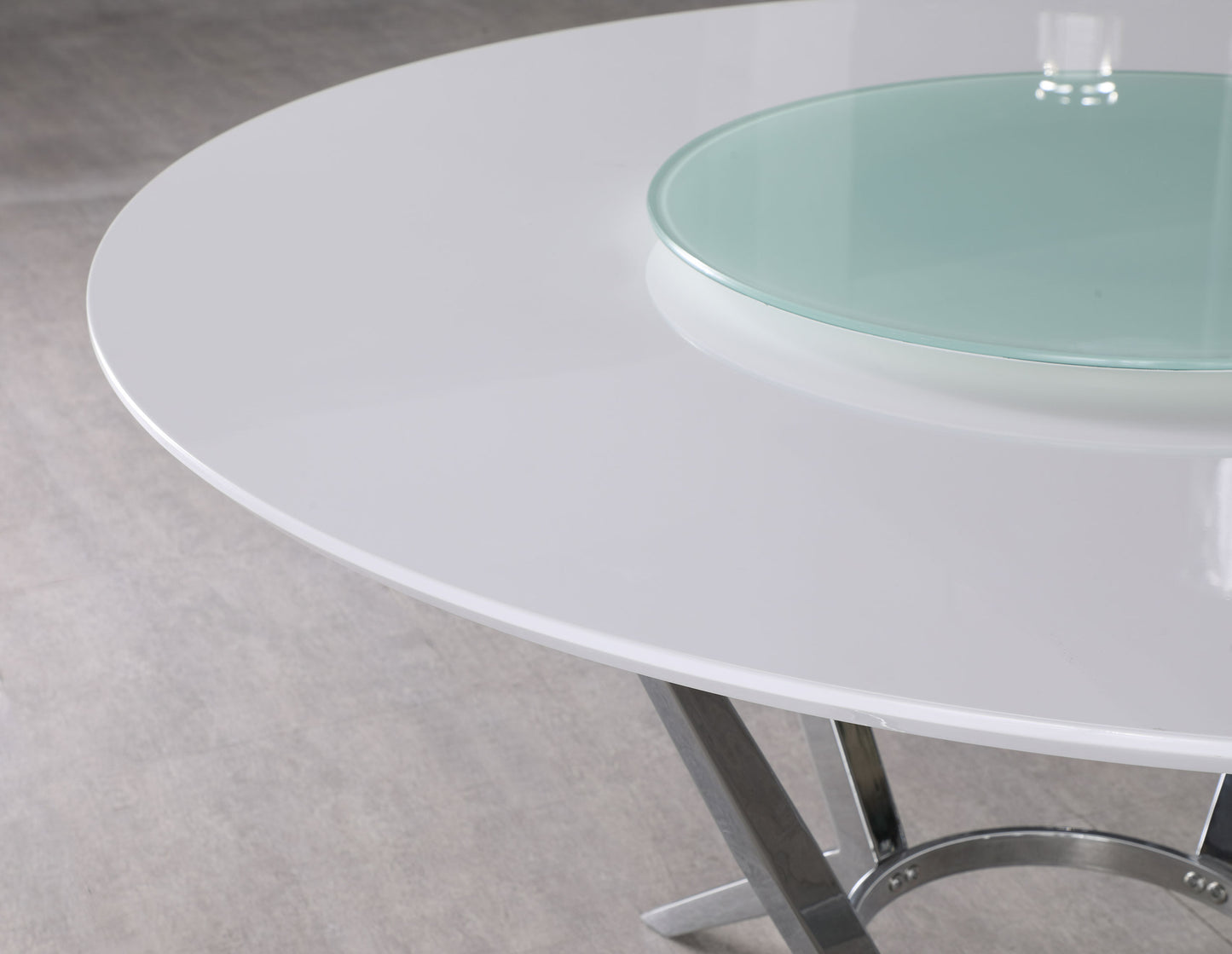 dining table with lazy susan