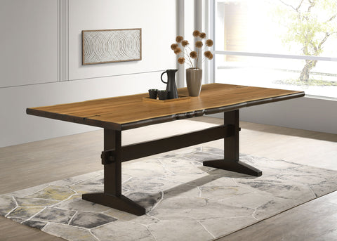 Salem 90-inch Live Edge Dining Table Natural HoneyNatural Honey