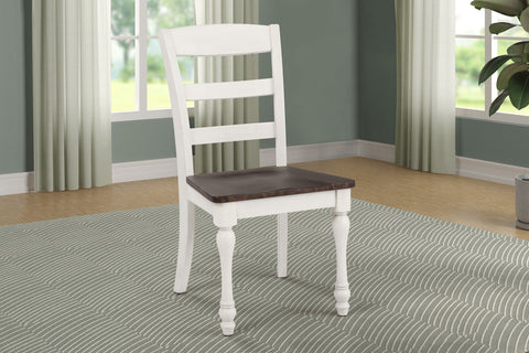 Giddish Wood Dining Side Chair Coastal White (Set of 2)Coastal White
