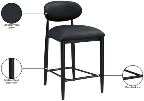Indie Vegan Leather Upholstered Stool, 1 Piece (Style 4)