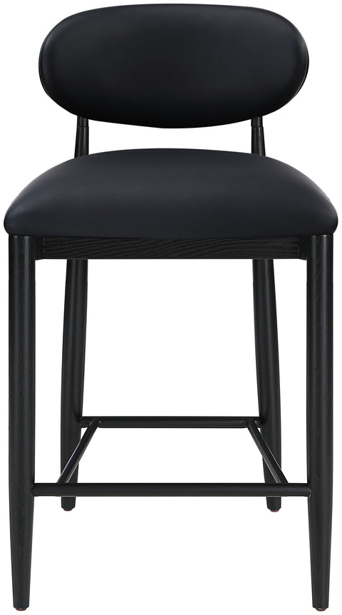 Indie Vegan Leather Upholstered Stool, 1 Piece (Style 4)
