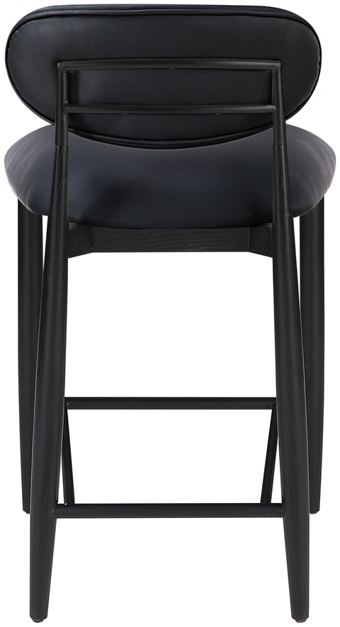 Indie Vegan Leather Upholstered Stool, 1 Piece (Style 4)