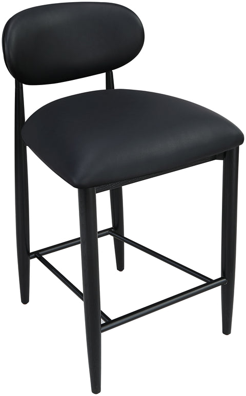 Indie Vegan Leather Upholstered Stool, 1 Piece (Style 4)