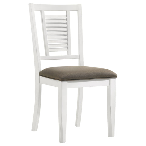 Diggs 5-piece Rectangular Dining Set Distressed WhiteBrown Brushed / Distressed White