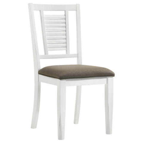 Diggs Wood Dining Side Chair Distressed White (Set of 2)Distressed White