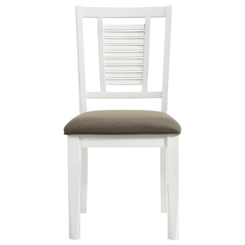 Diggs Wood Dining Side Chair Distressed White (Set of 2)Distressed White