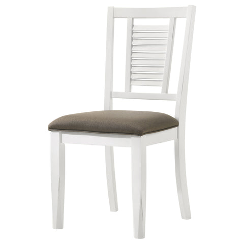Diggs Wood Dining Side Chair Distressed White (Set of 2)Distressed White