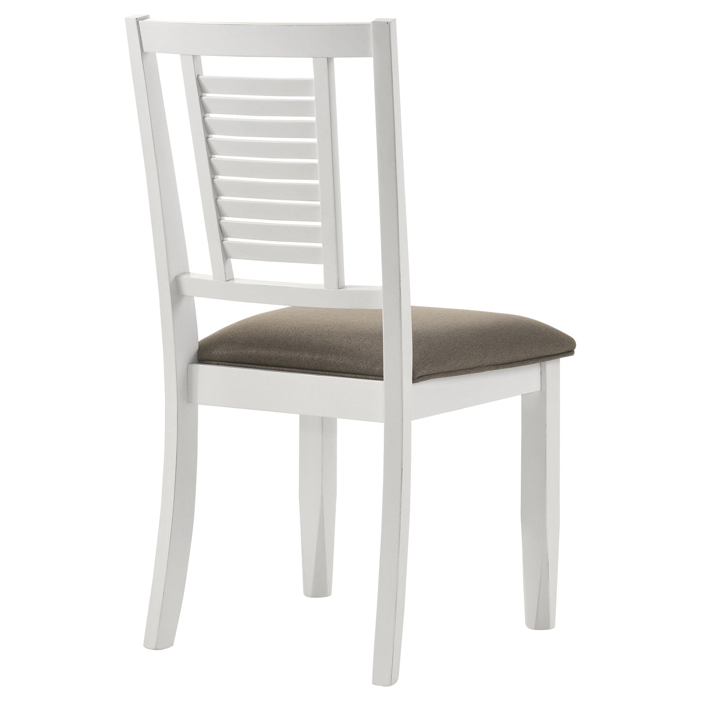 selena wood dining side chair distressed white (set of 2)