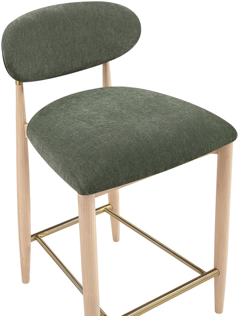 Harlow Olive Performance Fabric Upholstered Stool , 1 Piece (Style 1)